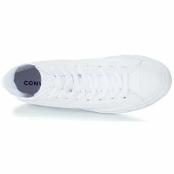 Converse - CHUCK TAYLOR ALL STAR LEATHER HI Blanc -DC shoes shop 130168 500 F