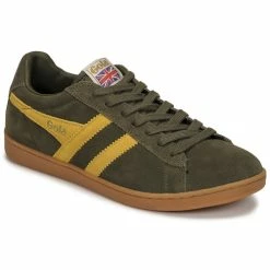 Gola - EQUIPE SUEDE Kaki / Jaune