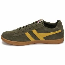Gola - EQUIPE SUEDE Kaki / Jaune -DC shoes shop 21317650 500 D