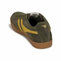 Gola - EQUIPE SUEDE Kaki / Jaune -DC shoes shop 21317650 500 E