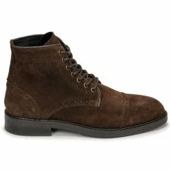 Selected - SLHBLAKE SUEDE BROGUE BOOT Marron -DC shoes shop 22580813 500 B