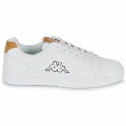 Kappa - ADENIS Blanc / Marron -DC shoes shop 24185335 500 B